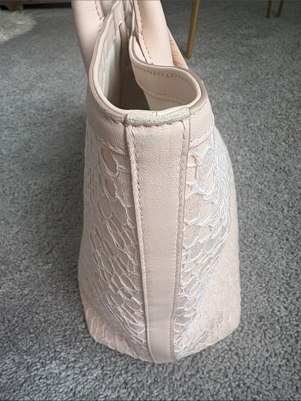 Dolce and Gabbana pale pink tote